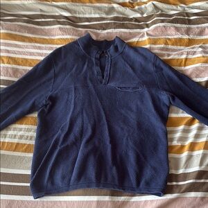 BEAMS+ Navy Cotton Sweater